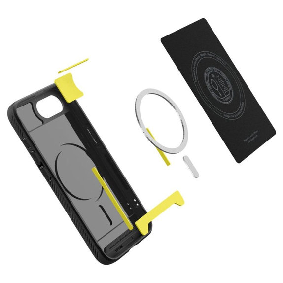 Spigen - Maska Rugged Armor s MagSafe za iPhone 16e, Matte Black