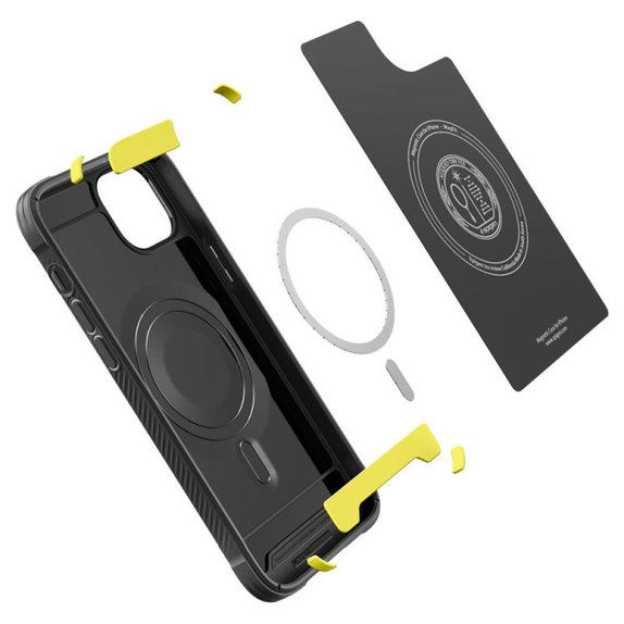 Spigen - Maska Rugged Armor s MagSafe za iPhone 14, Matte Black