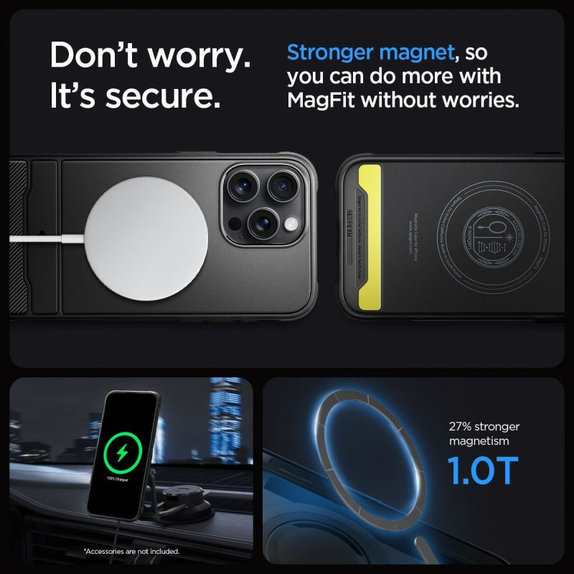 Spigen - Maska Rugged Armor s MagSafe za iPhone 15 Pro, Matte Black