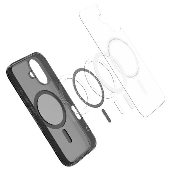 Spigen - Maska Ultra Hybrid "T" s MagSafe za iPhone 16, Frost Black