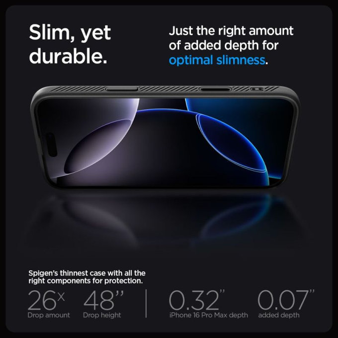 Spigen - Maska Liquid Air "T" s MagSafe za iPhone 16 Pro Max, Matte Black