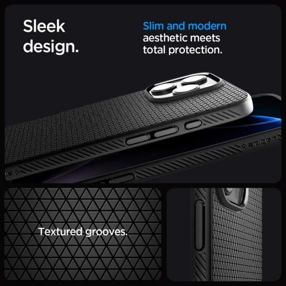 Spigen - Maska Liquid Air "T" s MagSafe za iPhone 16 Pro Max, Matte Black