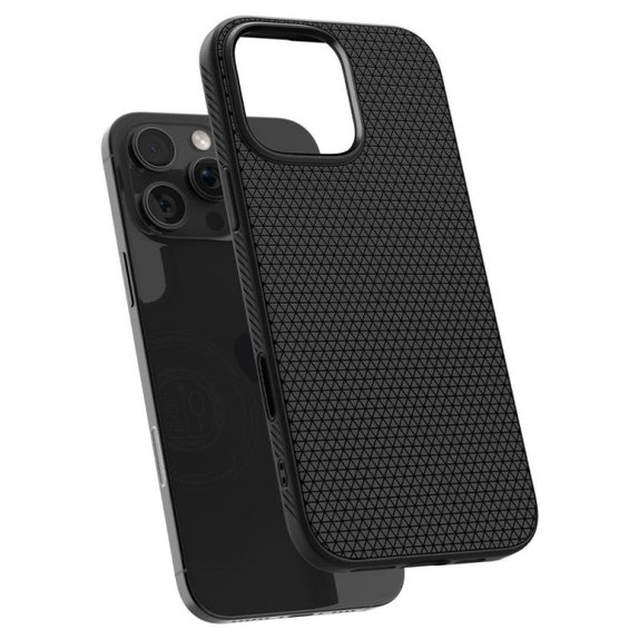 Spigen - Maska Liquid Air "T" s MagSafe za iPhone 16 Pro, Matte Black