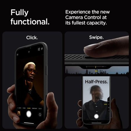 Spigen - Maska Liquid Air "T" s MagSafe za iPhone 16 Pro, Matte Black