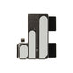 Srednji okvir s baterijom za iPhone 16 Pro | Black Titanium | ZD076-00689 | Genuine Apple