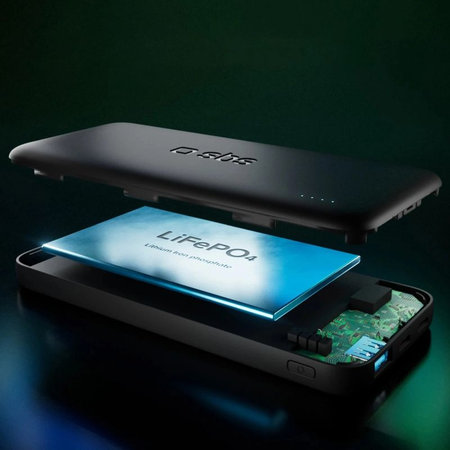 SBS - PowerBank 10000mAh, 10W, Infinity, LiFePO4, USB-C/USB-A, crna