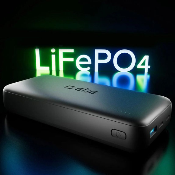 SBS - PowerBank 20000mAh, 10W, Infinity, LiFePO4, USB-C/USB-A, crna