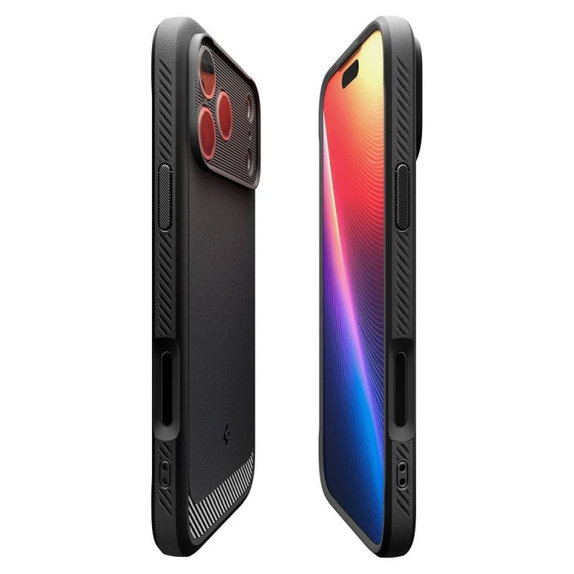 Spigen - Rugged Armor futrola MagSafe za iPhone 17 Pro Max, Matte Black