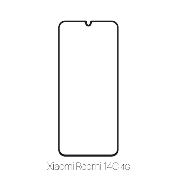 FixPremium FullCover Glass - Kaljeno staklo za Xiaomi Redmi 14C 4G