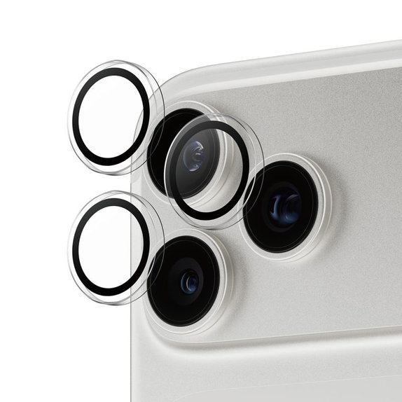 Zaštita objektiva Hoops za iPhone 17 Pro Max/17 Pro/16 Pro Max/16 Pro, prozirna, PanzerGlass