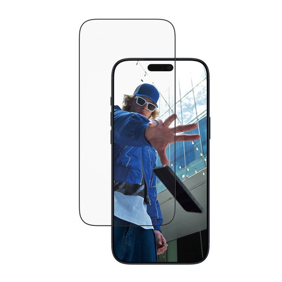 UWF kaljeno staklo s aplikatorom za iPhone 17 Pro Max, Crna, PanzerGlass