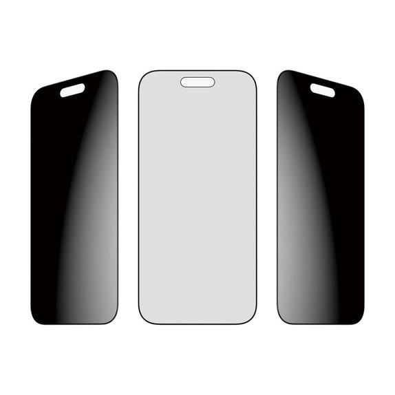 PanzerGlass - UWF 2-Way Privacy kaljeno staklo s aplikatorom za iPhone 17 Air, crna
