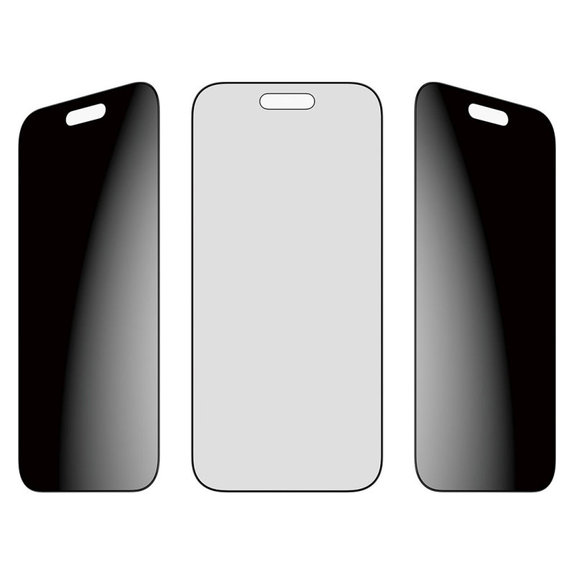 Kaljeno staklo UWF 2-Way Privacy s aplikatorom za iPhone 17 Air, Crna, PanzerGlass