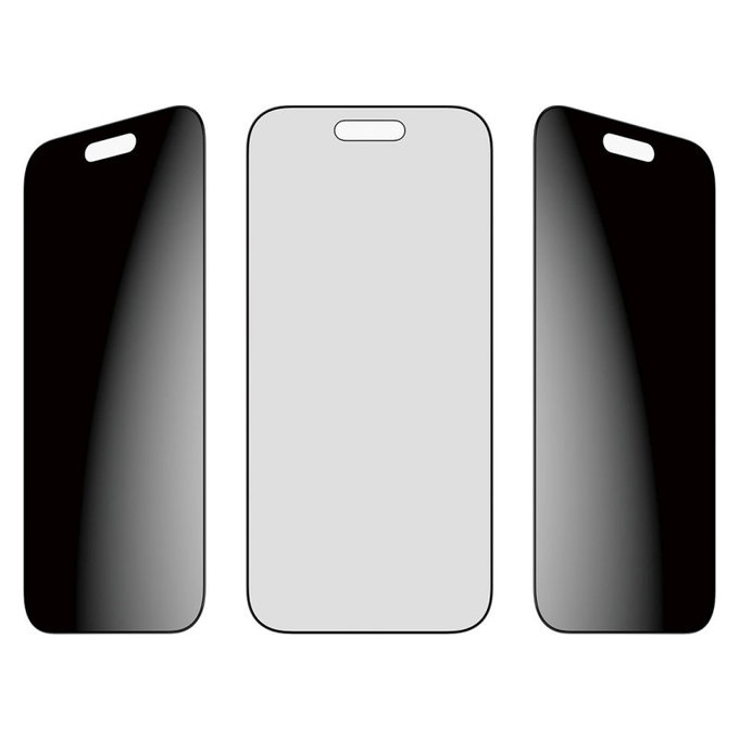 Kaljeno staklo UWF 2-Way Privacy s aplikatorom za iPhone 17 Air, Crna, PanzerGlass