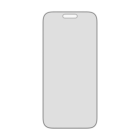 UWF 2-Way Privacy kaljeno staklo s Fastfit za iPhone 17 Pro Max, Crna, PanzerGlass