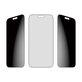 UWF 2-Way Privacy kaljeno staklo s Fastfit za iPhone 17 Pro Max, Crna, PanzerGlass