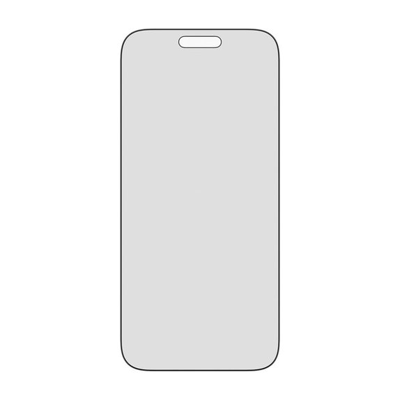 UWF 2-Way Privacy kaljeno staklo s Fastfit za iPhone 17 Pro Max, Crna, PanzerGlass
