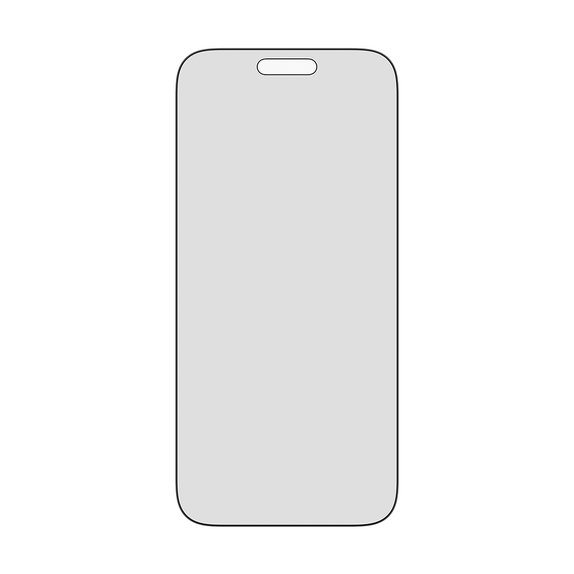 UWF 2-Way Privacy kaljeno staklo s Fastfit za iPhone 17 Pro Max, Crna, PanzerGlass