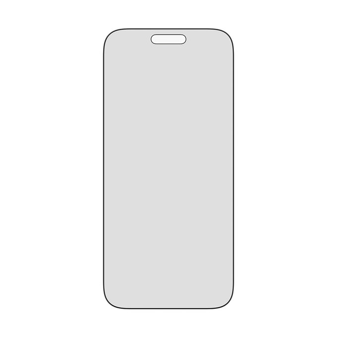 UWF 2-Way Privacy kaljeno staklo s Fastfit za iPhone 17 Pro Max, Crna, PanzerGlass