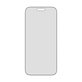 UWF 2-Way Privacy kaljeno staklo s Fastfit za iPhone 17 Pro Max, Crna, PanzerGlass