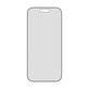 UWF 2-Way Privacy kaljeno staklo s Fastfit za iPhone 17/16 Pro, Crna, PanzerGlass