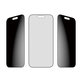 UWF 2-Way Privacy kaljeno staklo s Fastfit za iPhone 17/16 Pro, Crna, PanzerGlass