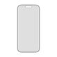 UWF 2-Way Privacy kaljeno staklo s Fastfit za iPhone 17/16 Pro, Crna, PanzerGlass