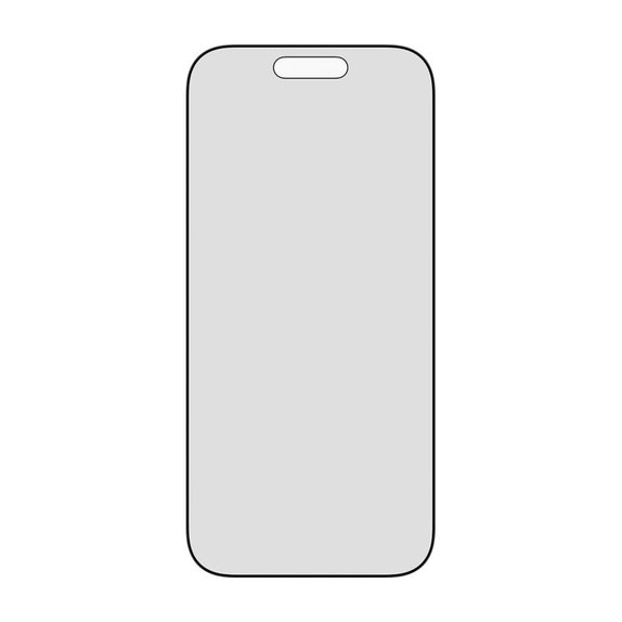 UWF 2-Way Privacy kaljeno staklo s Fastfit za iPhone 17/16 Pro, Crna, PanzerGlass