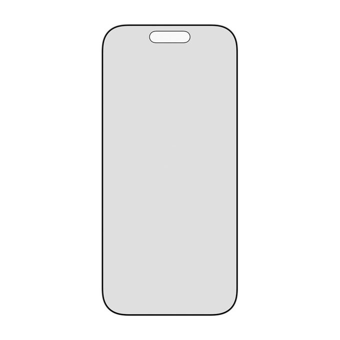UWF 2-Way Privacy kaljeno staklo s Fastfit za iPhone 17/16 Pro, Crna, PanzerGlass