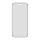 UWF 2-Way Privacy kaljeno staklo s Fastfit za iPhone 17/16 Pro, Crna, PanzerGlass