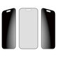 UWF 2-Way Privacy kaljeno staklo s Fastfit za iPhone 17/16 Pro, Crna, PanzerGlass