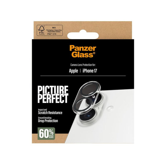 PanzerGlass - Zaštita objektiva PicturePerfect za iPhone 17, prozirna