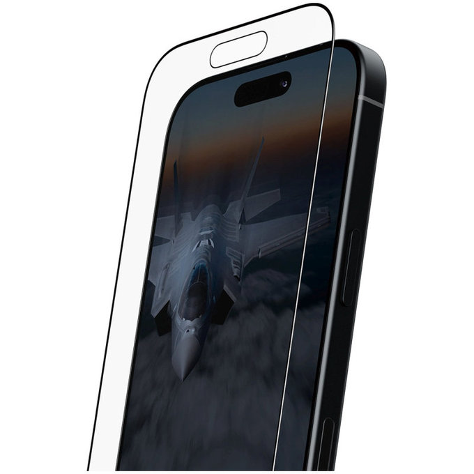 Kaljeno staklo UWF Stealth s Fastfit za iPhone 17/16 Pro, Crna, PanzerGlass