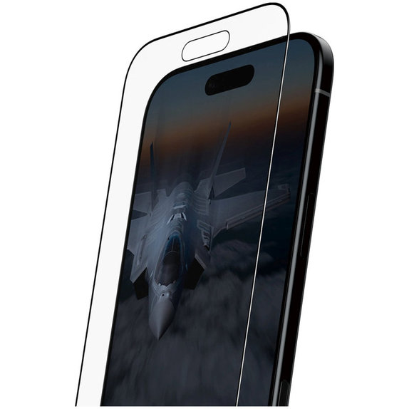 Kaljeno staklo UWF Stealth s Fastfit za iPhone 17 Air, Crna, PanzerGlass