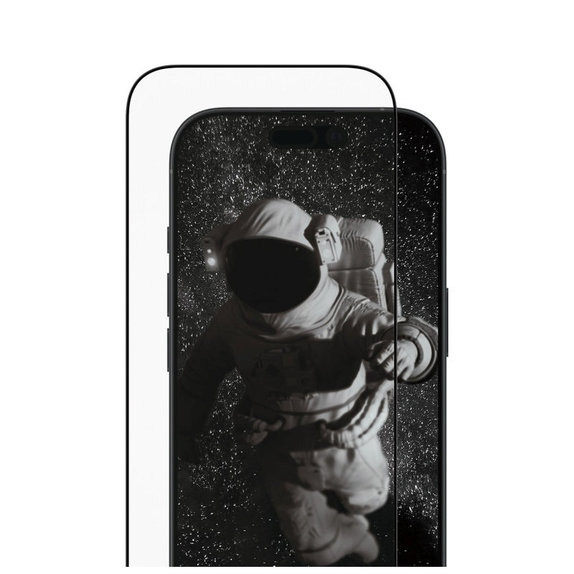 UWF Ceramic II kaljeno staklo s Fastfit za iPhone 17/16 Pro, Crna, PanzerGlass