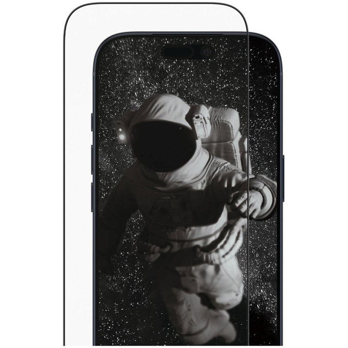 Kaljeno staklo UWF Ceramic II s aplikatorom za iPhone 17 Pro, Crna, PanzerGlass
