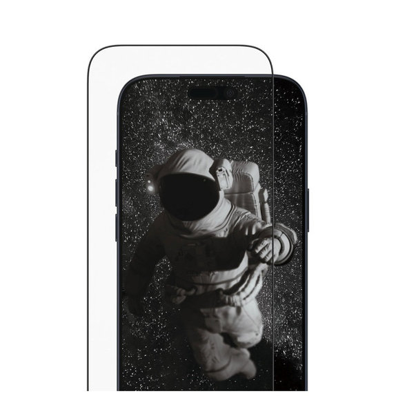Kaljeno staklo UWF Ceramic II s aplikatorom za iPhone 17 Pro Max, Crna, PanzerGlass