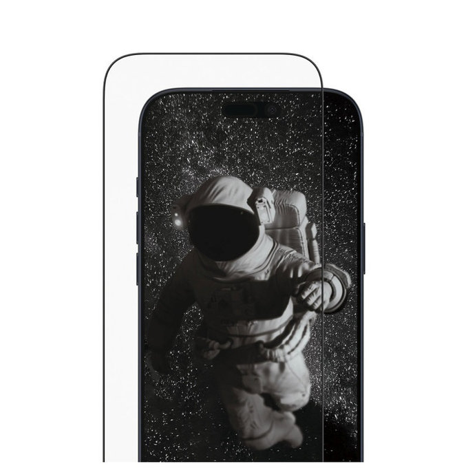 Kaljeno staklo UWF Ceramic II s aplikatorom za iPhone 17 Pro Max, Crna, PanzerGlass