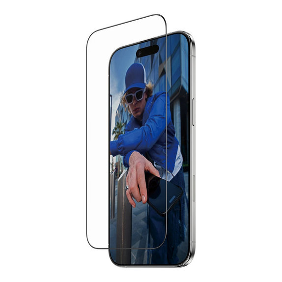 Kaljeno staklo UWF s Fastfit za iPhone 17 Air, Crna, PanzerGlass