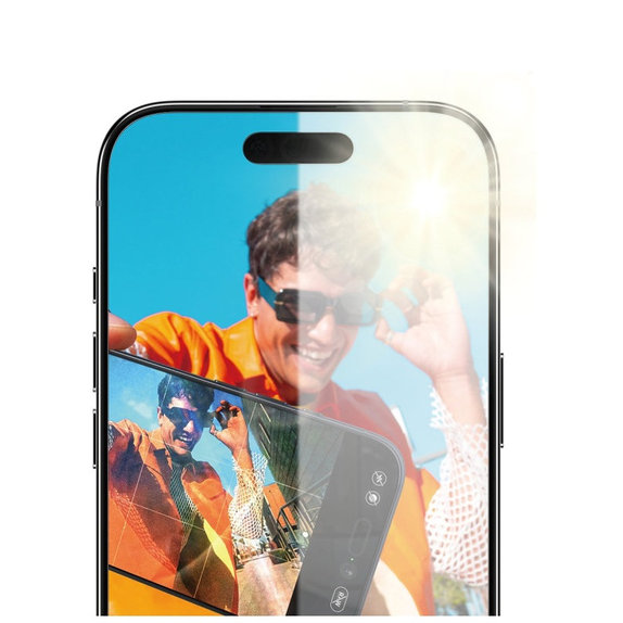Kaljeno staklo Anti-Reflective s aplikatorom za iPhone 17 Air, Crna, PanzerGlass