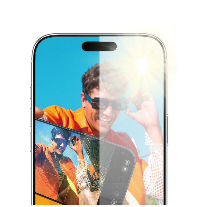 Kaljeno staklo Anti-Reflective s aplikatorom za iPhone 17 Pro Max, Crna, PanzerGlass