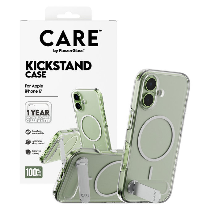 Maska Kickstand za iPhone 17, Prozirna, PanzerGlass