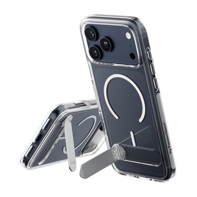 Maska Kickstand za iPhone 17 Pro Max, prozirna, PanzerGlass