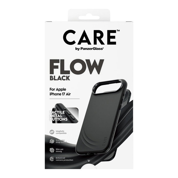 Maska FLOW s MagSafeom za iPhone Air, Crna, CARE