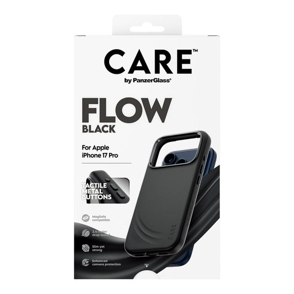 Maska FLOW s MagSafeom za iPhone 17 Pro, Crna, CARE