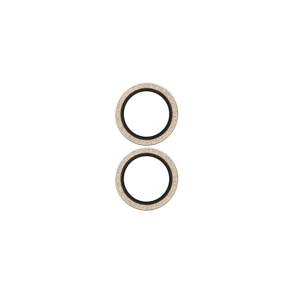 Zaštita objektiva kamere Hoops za iPhone 17/16 Plus/16, Glitter Gold, PanzerGlass