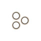 Zaštita objektiva kamere Hoops za iPhone 17 Pro Max/17 Pro/16 Pro Max/16 Pro, Glitter Gold, PanzerGlass