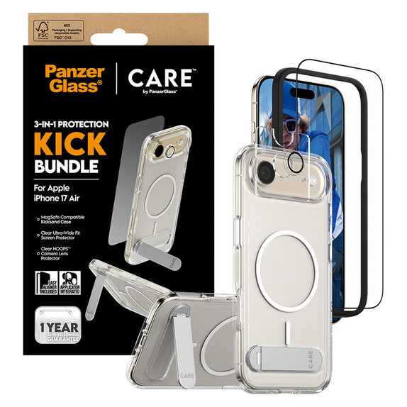 Bundle 3u1 Kick za iPhone Air, PanzerGlass