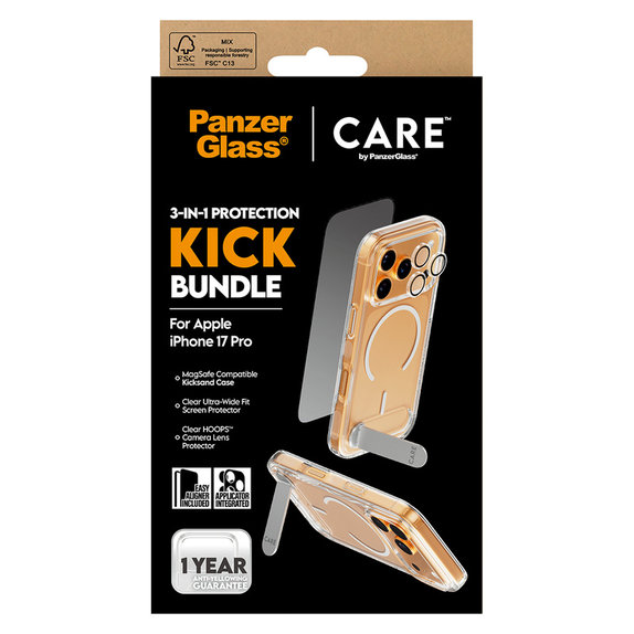 Bundle 3u1 Kick za iPhone 17 Pro, PanzerGlass