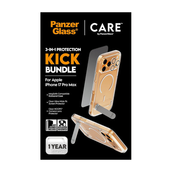 Bundle 3u1 Kick za iPhone 17 Pro Max, PanzerGlass